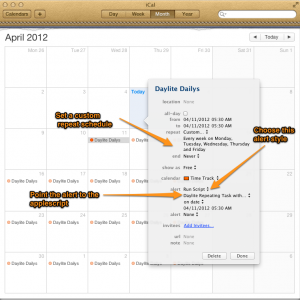 Repeating Daylite Tasks using iCal/Calendar